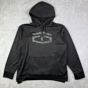 Tapout Hooded Sweatshirt Women's XL Hoodie Black Camo Kangaroo Pocket‎ Comfort